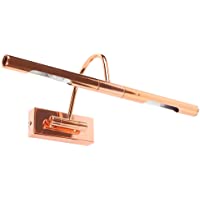 MiniSun - Aplique de pared para cuadros con doble bombilla – Cobre brillante - Iluminación interior - Lámpara para…
